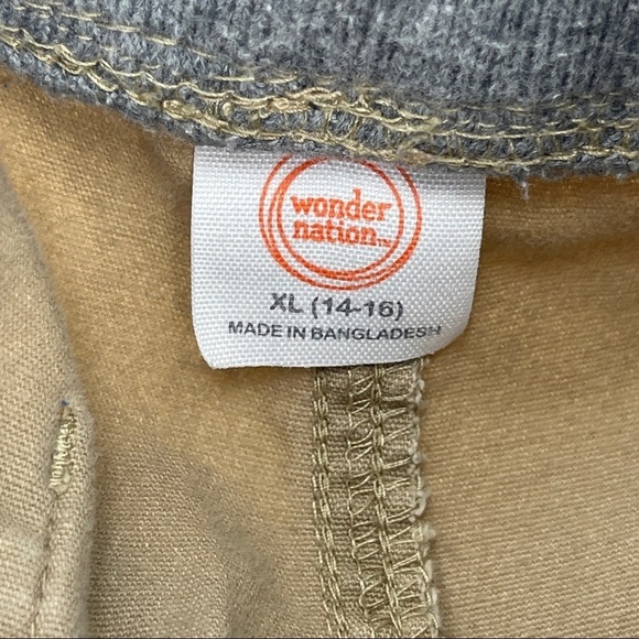 Wonder Nation Tan Drawstring Cargo Shorts Size XL - Picture 6 of 7